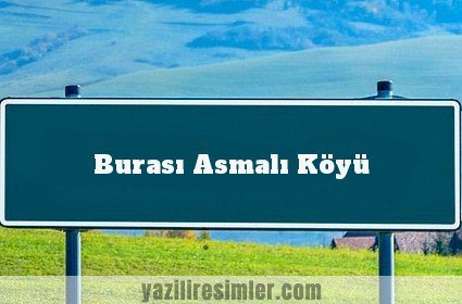 Burası Asmalı Köyü