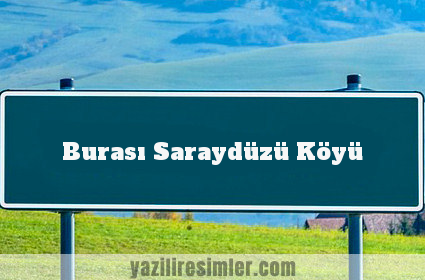 Burası Saraydüzü Köyü