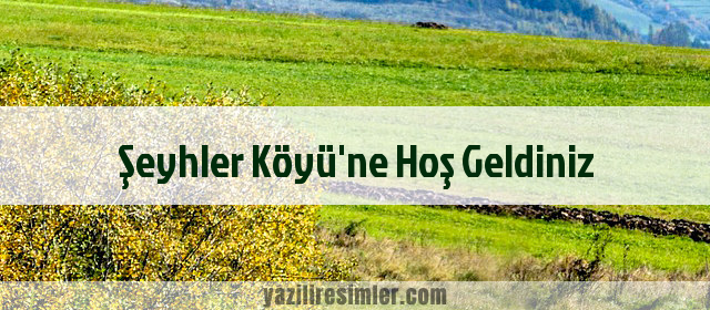 Şeyhler Köyü'ne Hoş Geldiniz