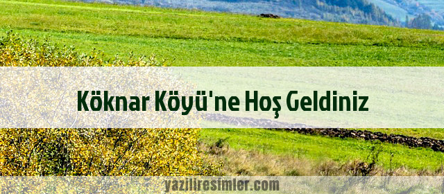 Köknar Köyü'ne Hoş Geldiniz