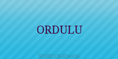 ORDULU