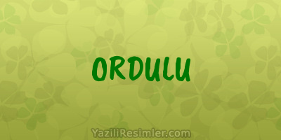 ORDULU