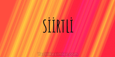 SİİRTLİ