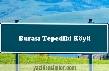 Burası Tepedibi Köyü